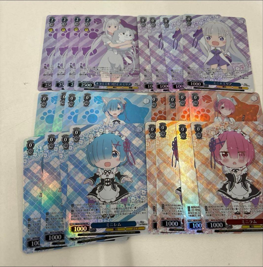 リゼロ　Re:ゼロから始める異世界生活　プロモ全種4枚セット リゼロ Re:ゼロから始める異世界生活 プロモ全種4枚セット リゼロ Re