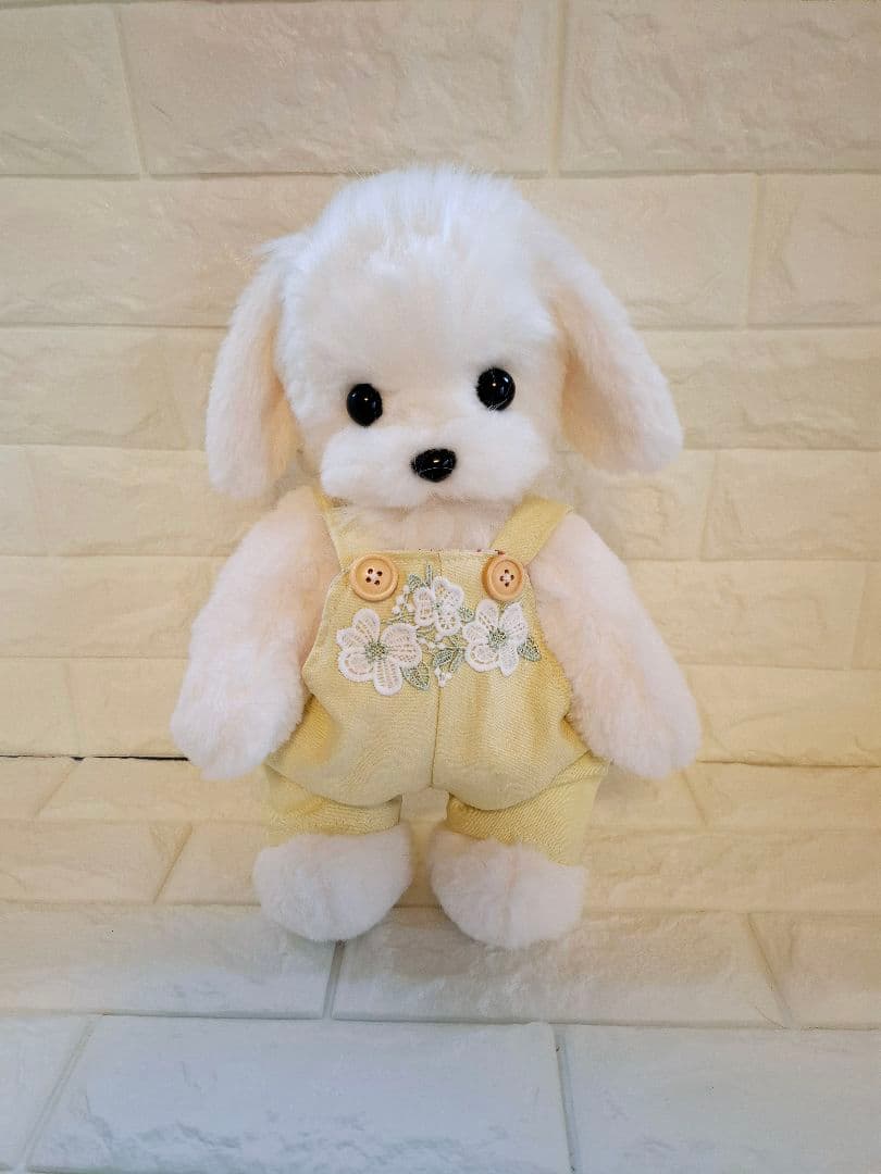 13.ぬいぐるみ、テディマルチーズ、犬、ハンドメイド、オリジナル特大、サロペット best-friends_bmty-099