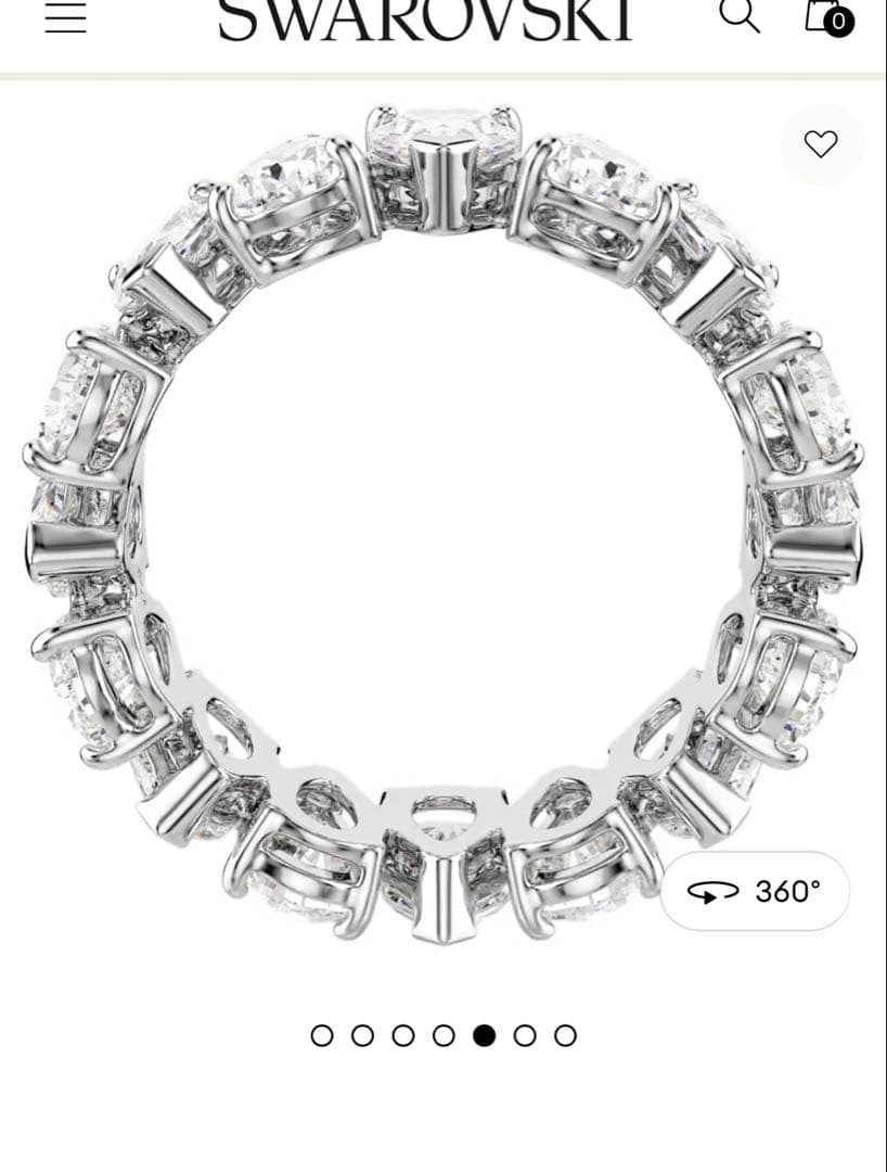 【即納】SWAROVSKI MatrixVittoreリング52 約10-11号