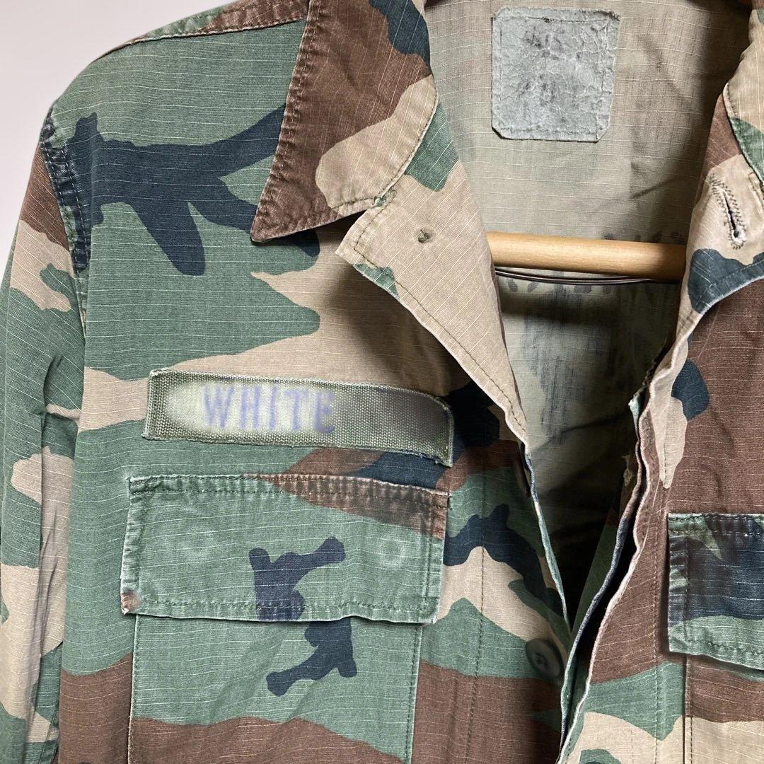 迷彩ジャケット WHITE刺繍 戦闘服 2024 本物