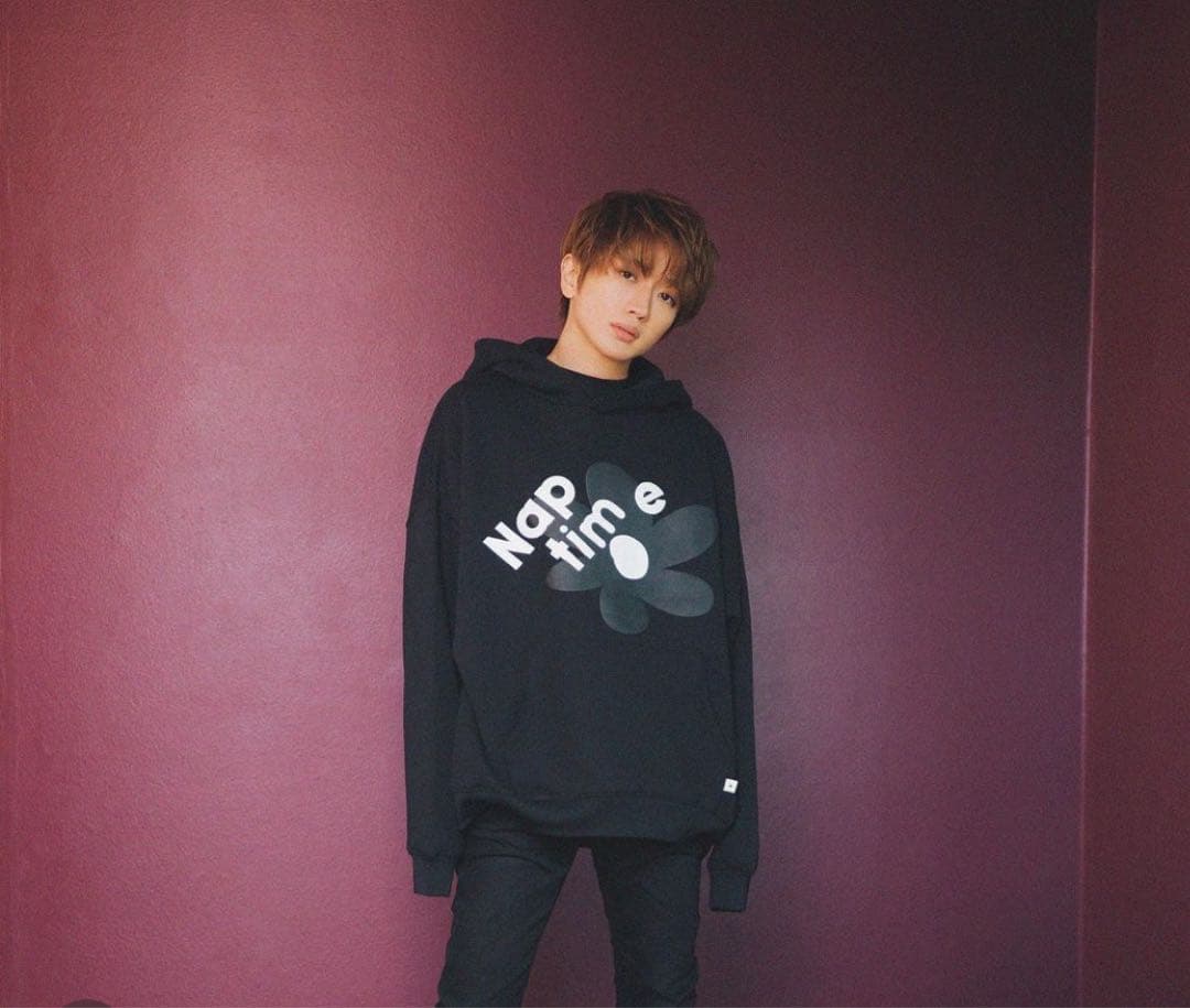 ナップタイム naptime. Nissy 西島隆弘 スウェット パーカー 黒