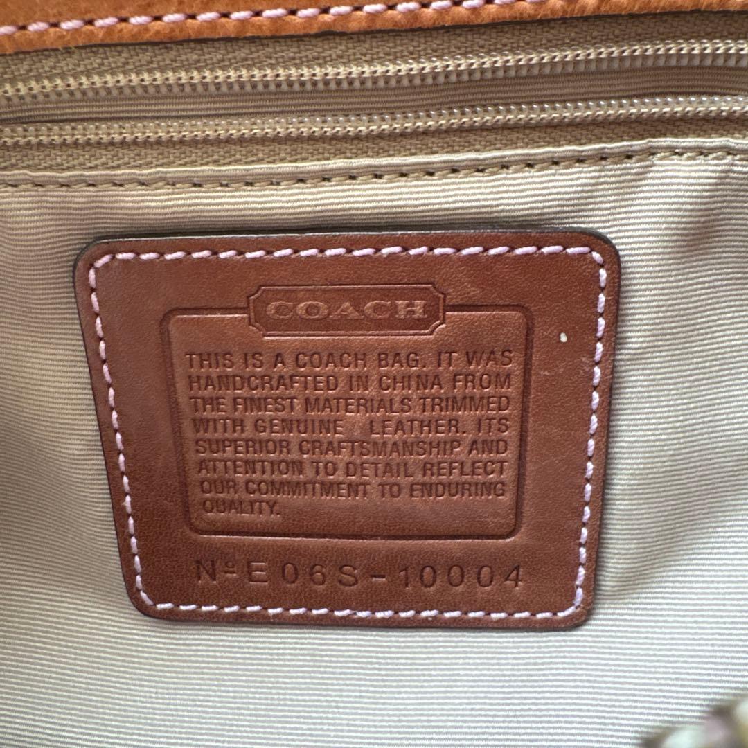 COACH パッチワークレザー ハンドバッグ保存袋付き　ヴィンテージ