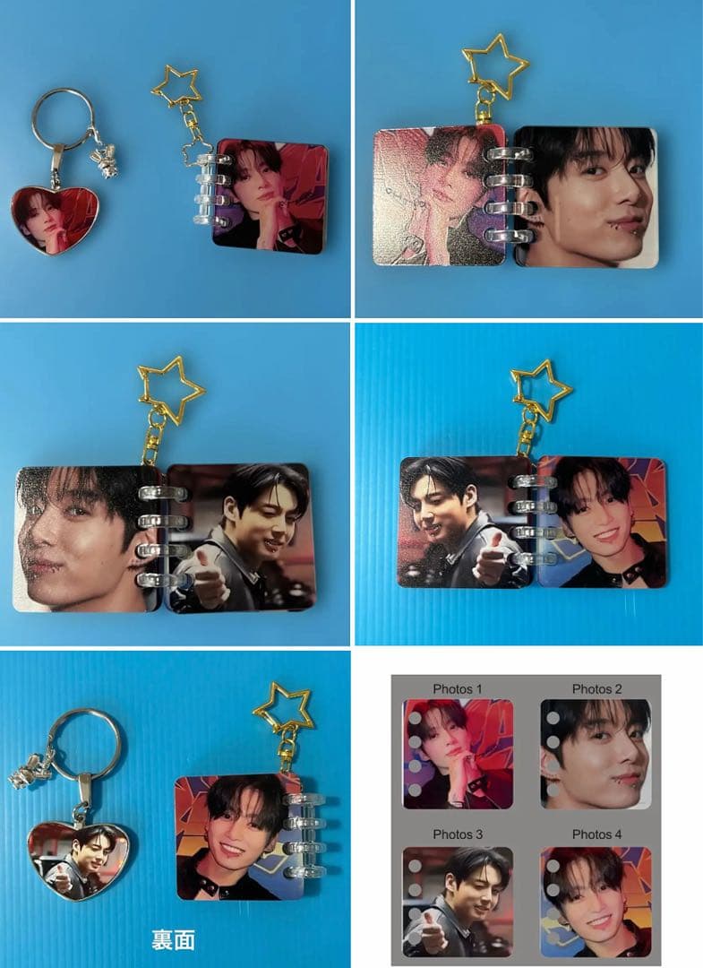 BTS Jungkook 9カットコラージュブランケット・ブランケット