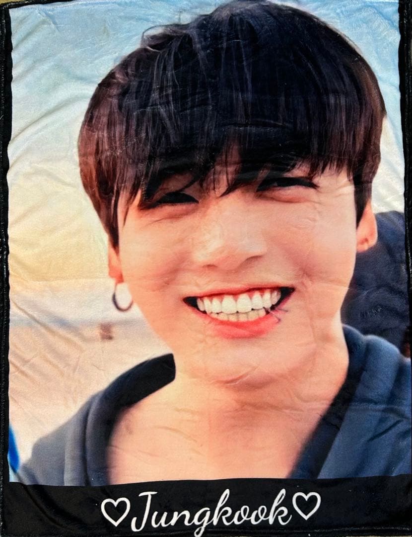 BTS Jungkook 9カットコラージュブランケット・ブランケット