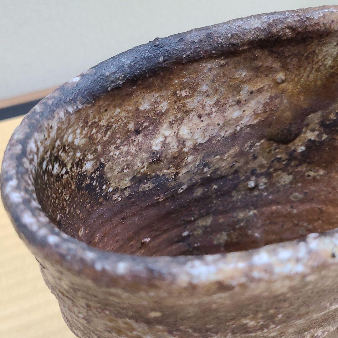 信楽焼 荒川智作 鎬花入 高さ9寸（約27cm） 共箱 本物