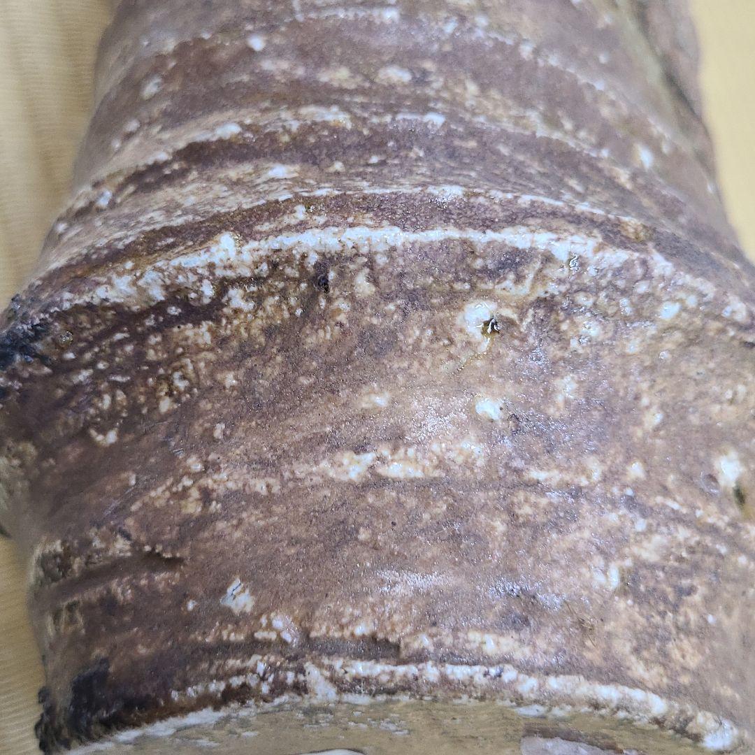 信楽焼 荒川智作 鎬花入 高さ9寸（約27cm） 共箱 本物