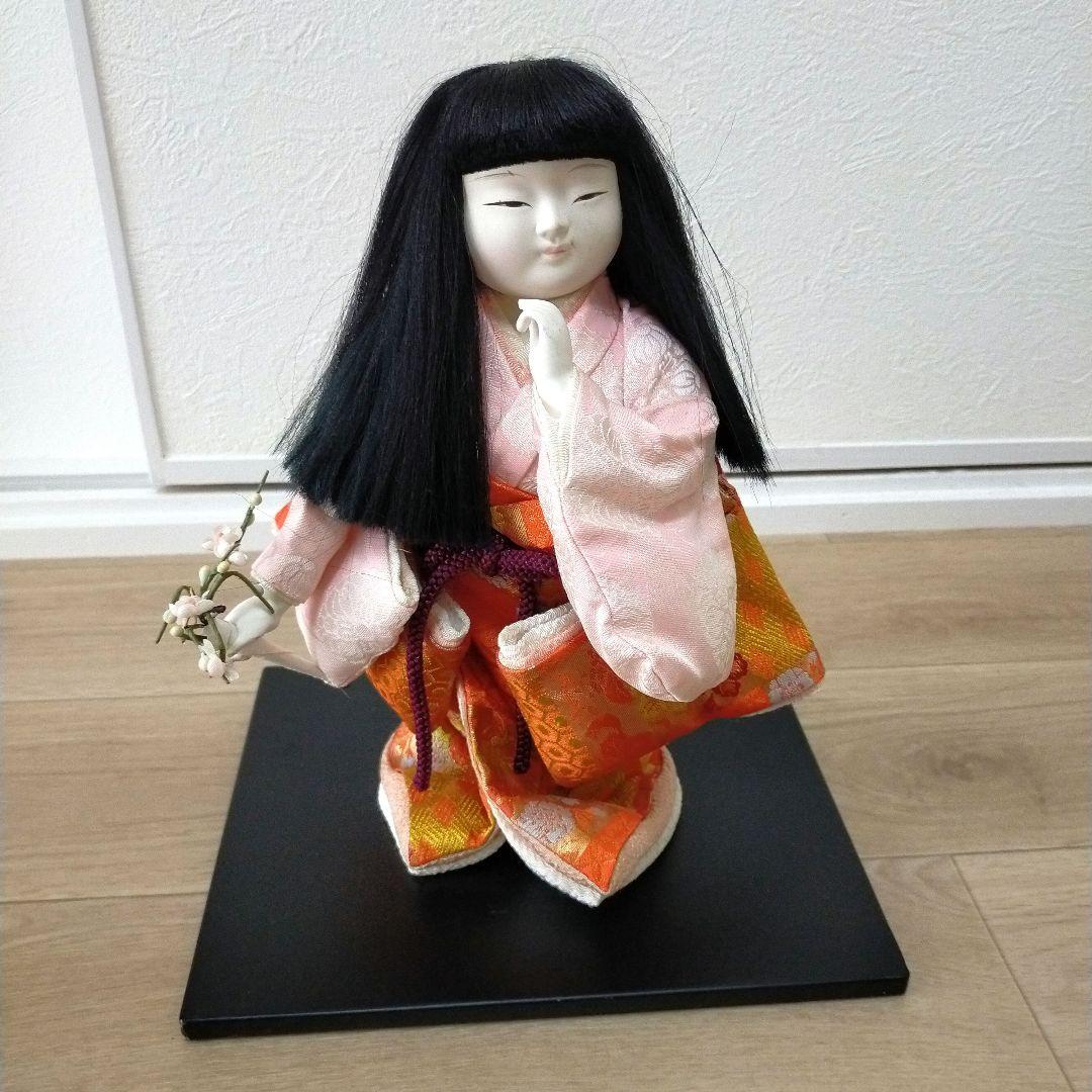 日本人形 伝統工芸品 女の子 縁起物 清楚系 お人形 飾り物 着物 座敷