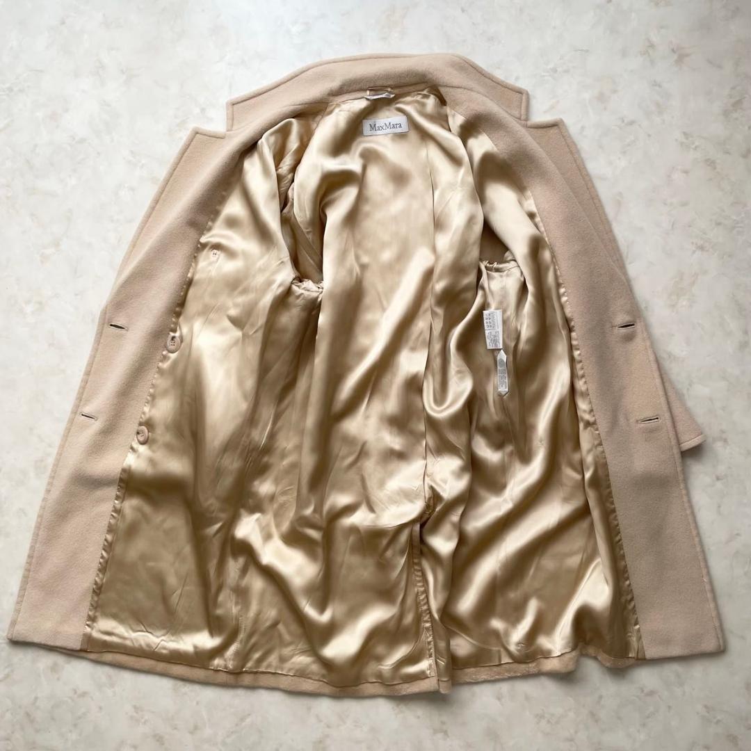 MaxMara チェスタ コ ト ロングコ ト ダブルボタン 40 L 白タグ