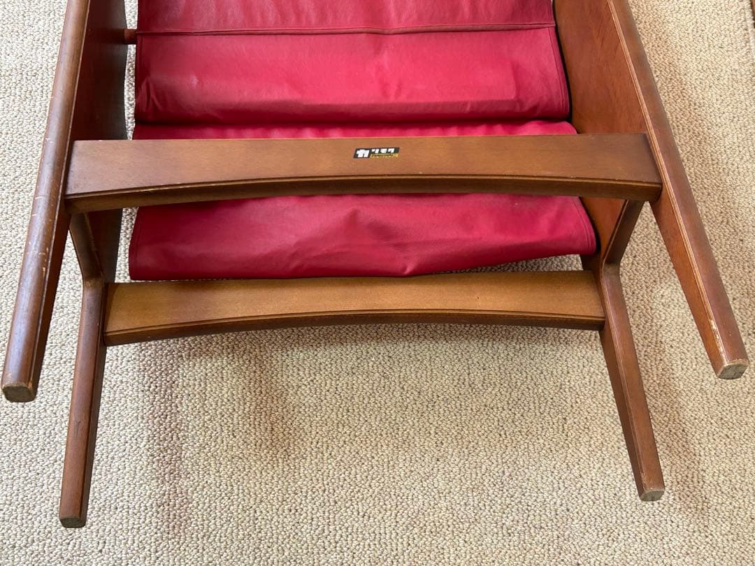 当時物　昭和レトロ　オールドカリモク マガジンラック ヴィンテージ　 本棚　書架