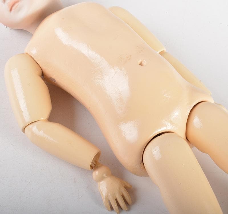 西洋人形 アンティーク ビスクドール 飾り台付 台湾製 C R5239C