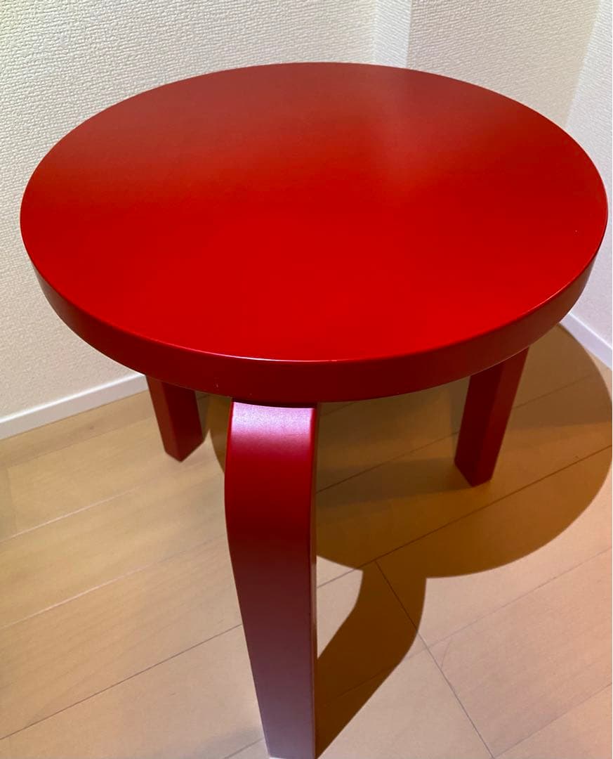 アルテック artek スツール60 赤 ３本脚 80周年