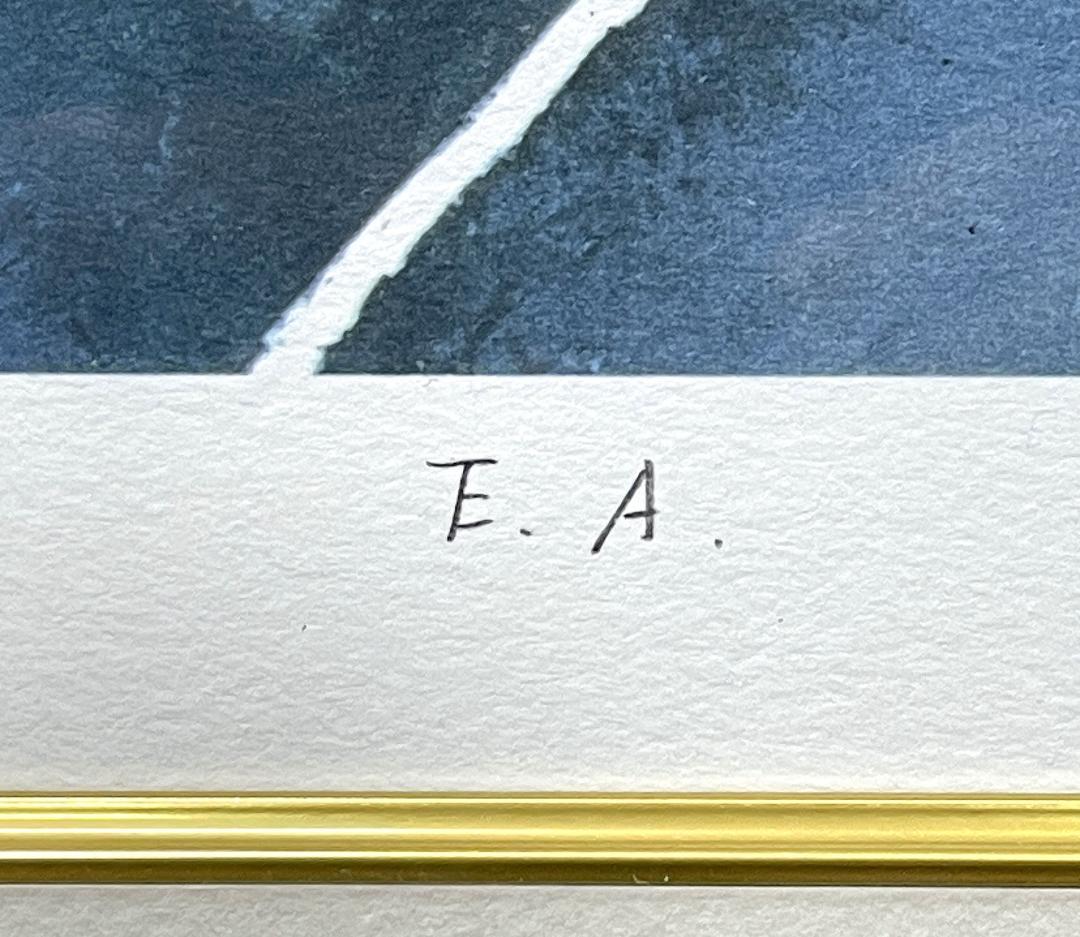 真作保証 小田切 訓『ドナウの橋』大判 リトグラフ 直筆サイン入り