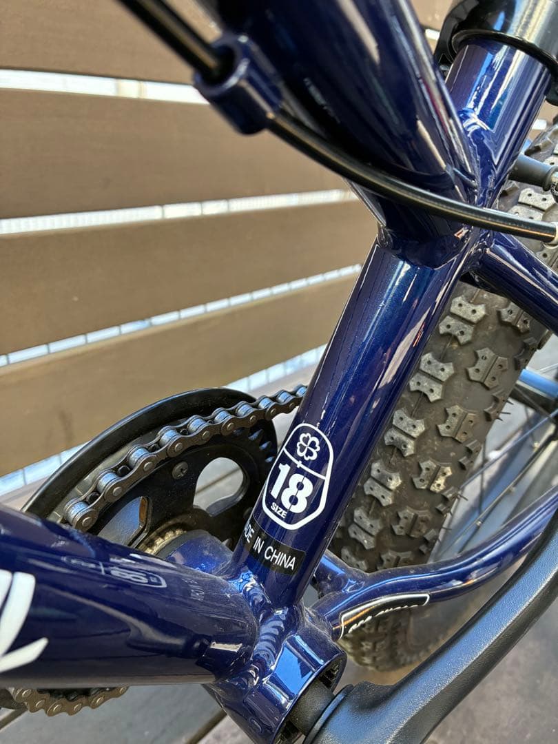 【値下げ！】ヨツバサイクル※直接渡し優先※18インチ ネイビー