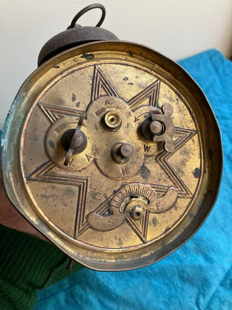 アンティーク へそ目型目覚まし時計 置時計 ユンハンス/JUNGHANS ドイツ