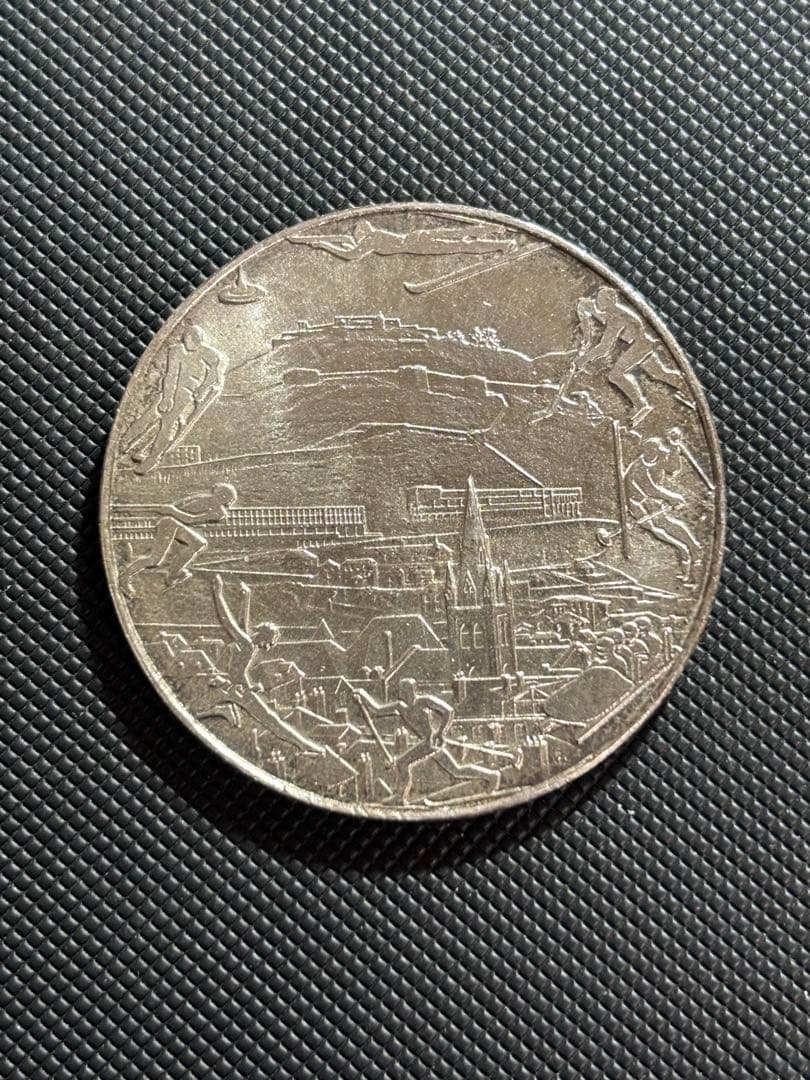 [レア] グルノーブル冬季オリンピック　記念銀メダル　純銀　24.30g