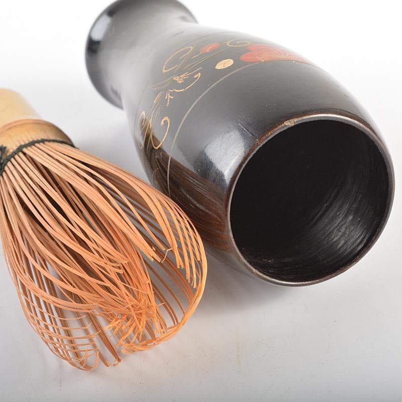 茶道具　利休茶箱　色絵猪文茶碗　振出など　六点　一式　M　R7071