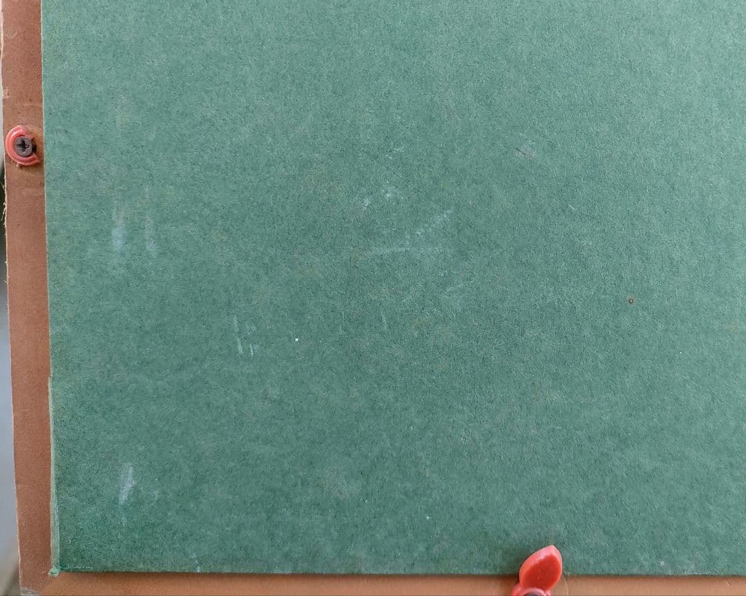 教会のある風景 油彩 F8 額装