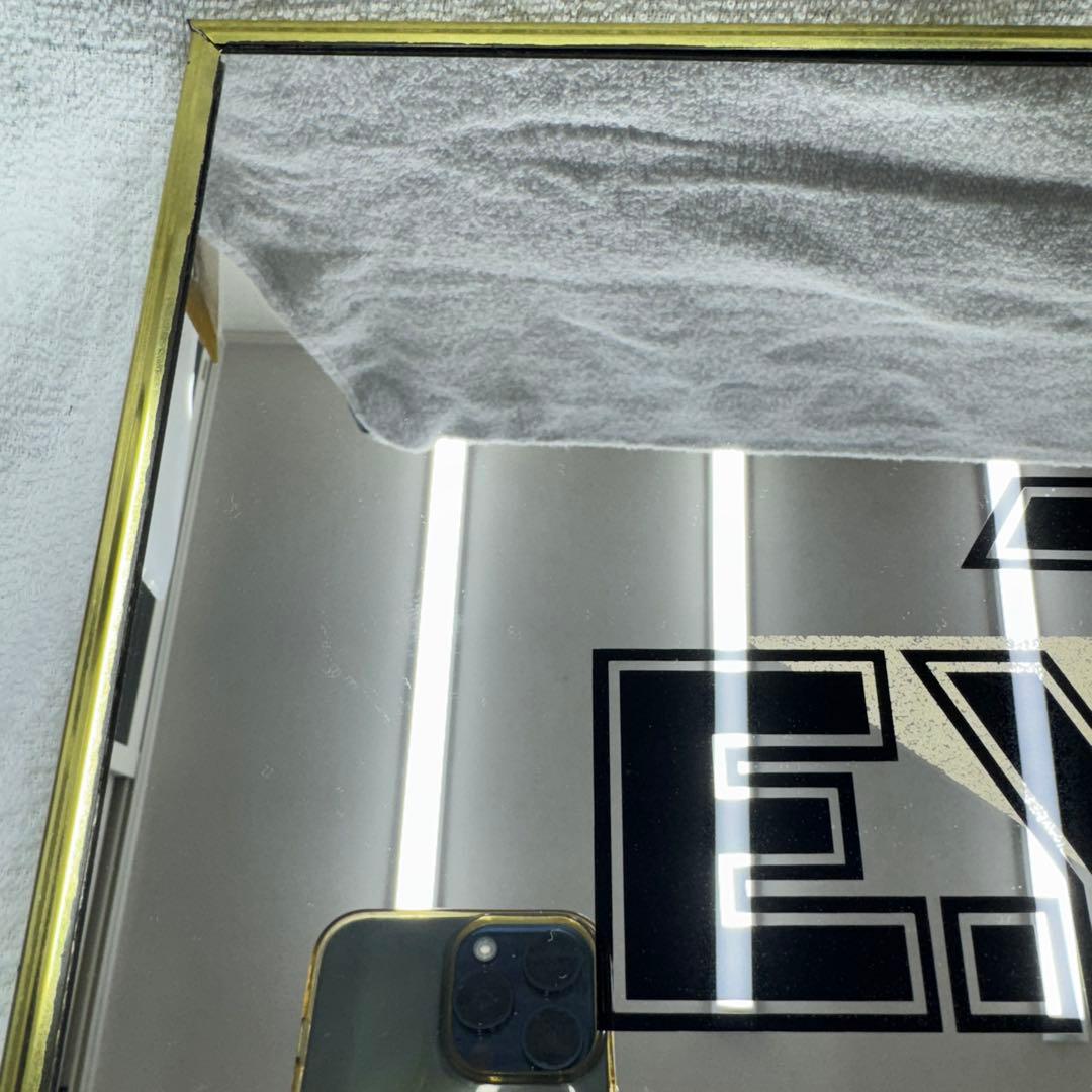 矢沢永吉 E.YAZAWA 鏡 パブミラー 昭和レトロ 極美品 金縁 - メルカリ