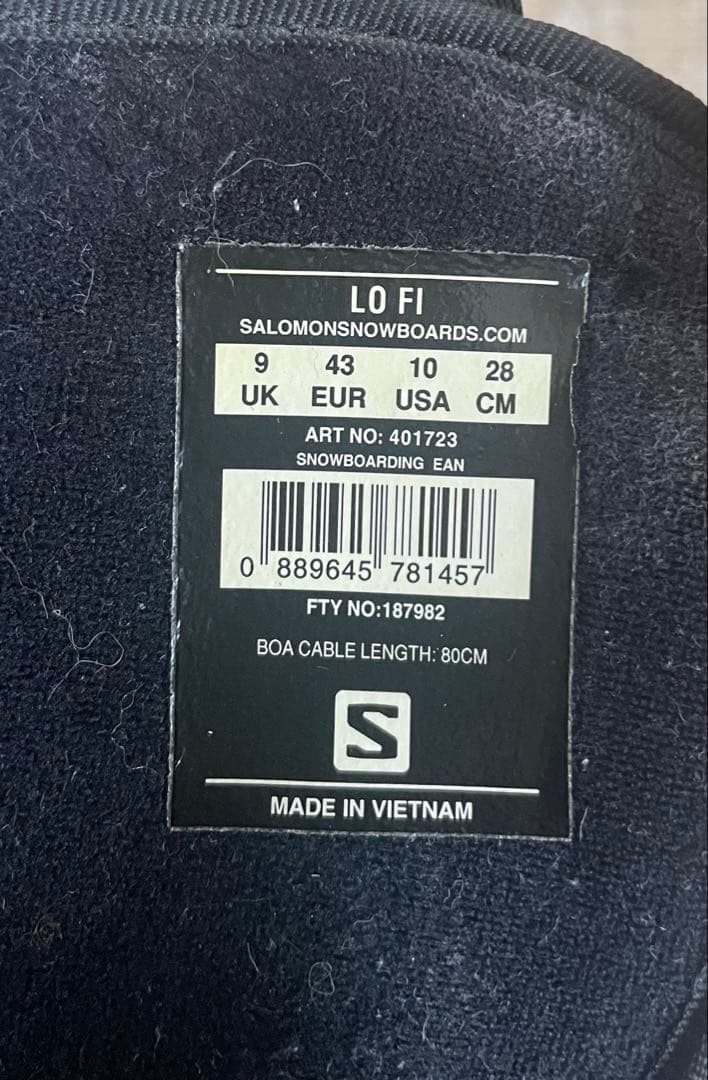 スノーボード Salomon LoFi 28cm