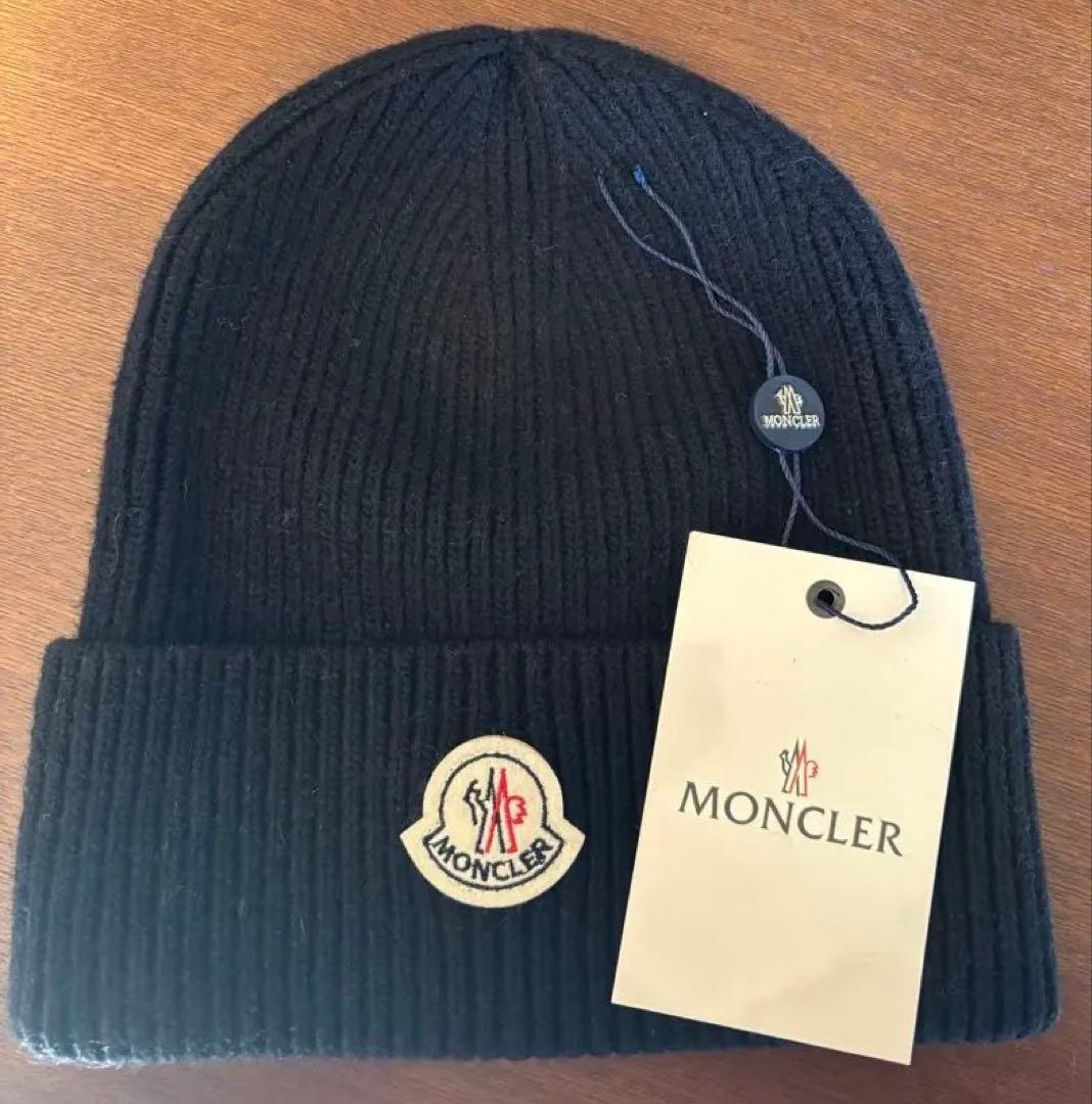 モンクレール　MONCLER ニット帽　ビーニー　黒 楽天市場】MONCLER モンクレール HAT ニット帽 ビーニー ニット