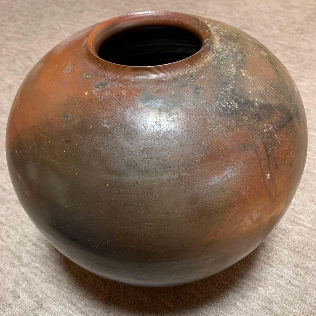 立杭焼　花入れ　壺　清水昌義作 立杭焼 花入れ 壺 清水昌義作 立杭焼 花入れ 壺 清水