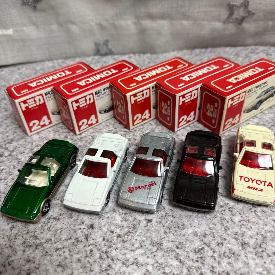 く*〜様 赤箱トミカ24　トヨタ MR2 プロトタイプ　日本製 5台セット く*〜様 赤箱トミカ24 トヨタ MR2 プロトタイプ 日本製 5台セット く