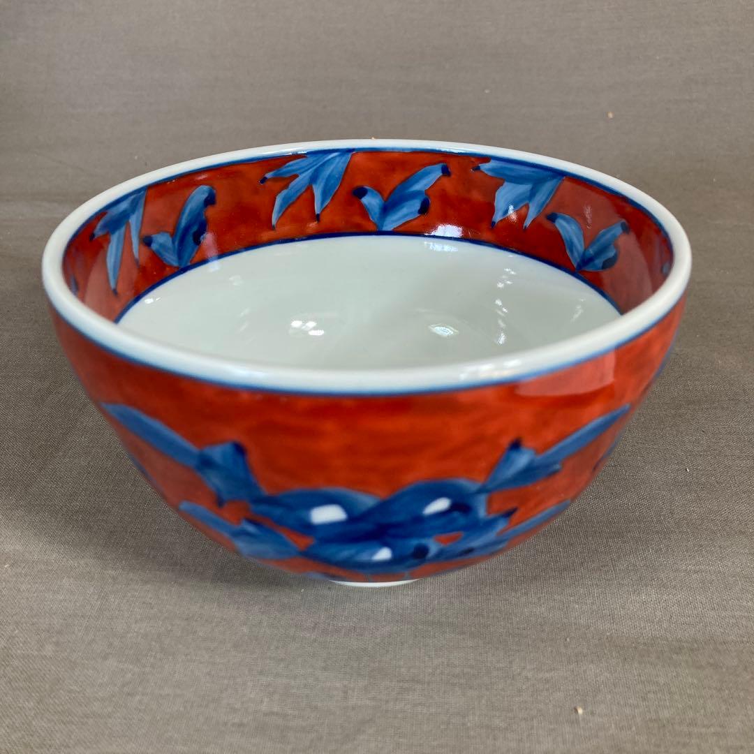 源右衛門】古伊万里の伝統 日本の名窯 舘林源右衛門作 染錦赤濃牡丹絵