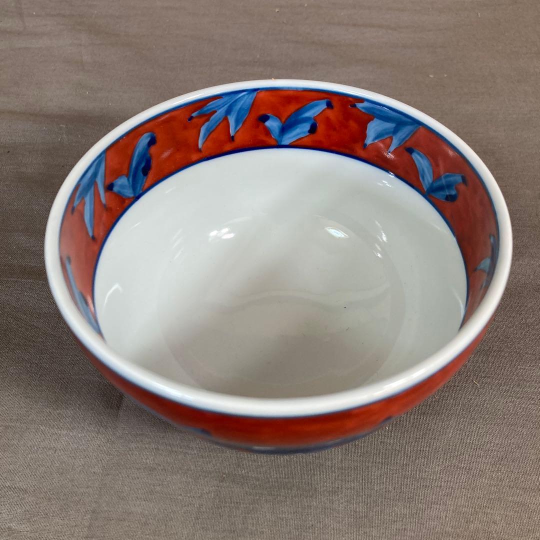 源右衛門】古伊万里の伝統 日本の名窯 舘林源右衛門作 染錦赤濃牡丹絵