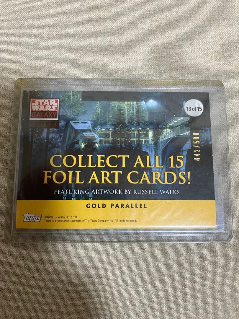 世界限定500枚 スターウォーズギャラクシー4 ダースモール ゴールドパラレル