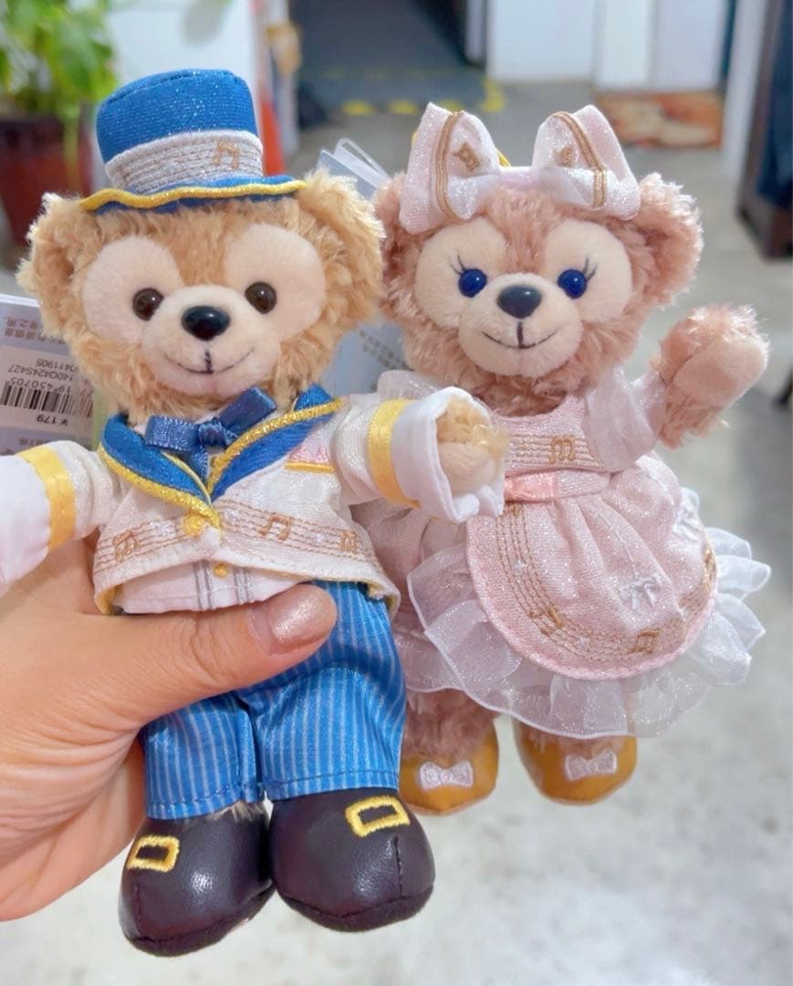 新作】上海ディズニー 音楽祭限定ダッフィー&シェリーメイぬいぐるみ