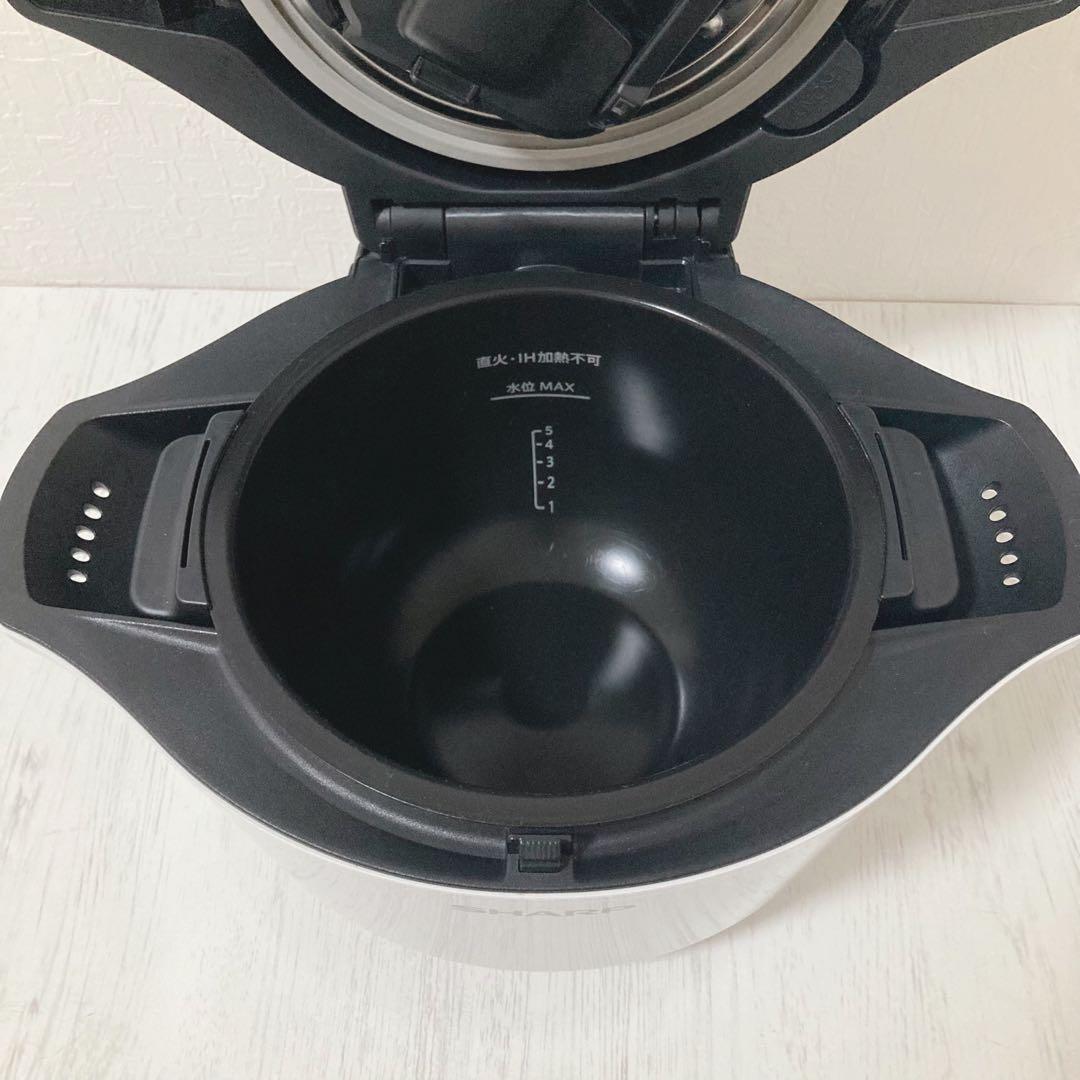 極美品 ホットクック 2.4L ホワイト ヘルシオ KN-HW24F-W