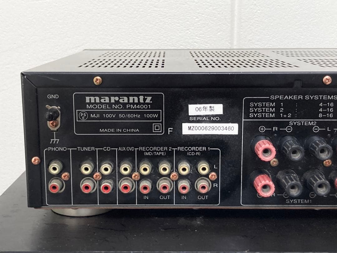 Marantz PM4001 ブラック プリメインアンプ 音質良好 マランツ