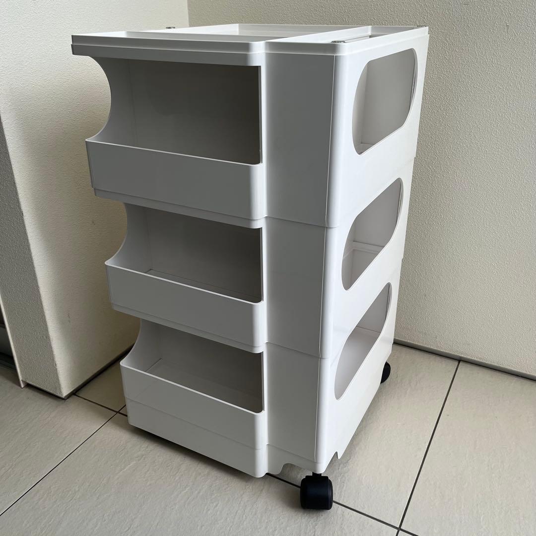 正規品】B-LINE ボビーワゴン3段3トレイホワイト