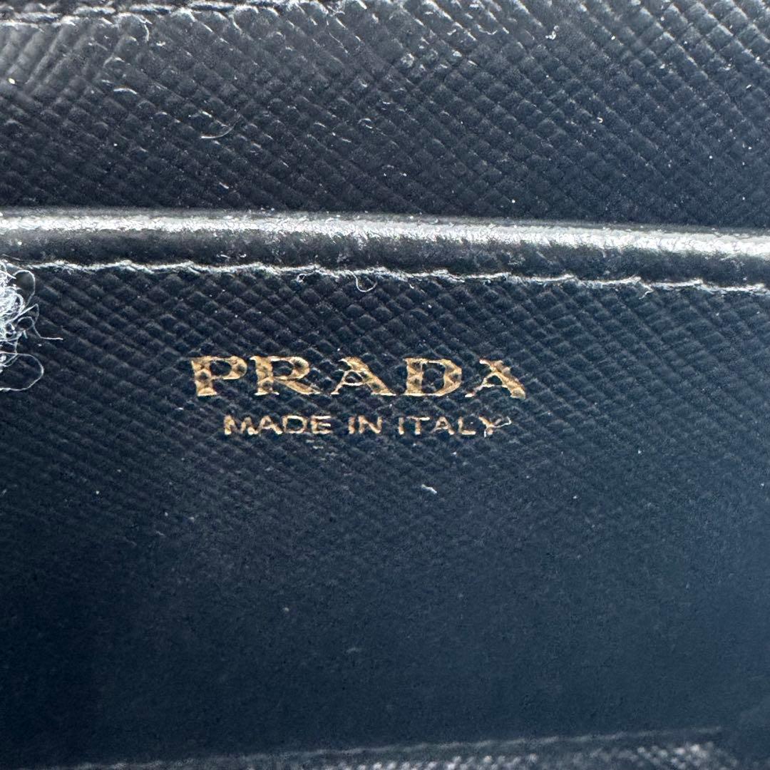 PRADA プラダ サフィアーノ レザー ケース ブラック シリアル 箱