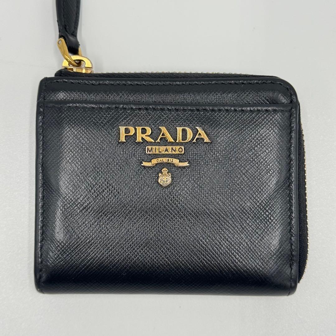 PRADA プラダ サフィアーノ レザー ケース ブラック シリアル 箱