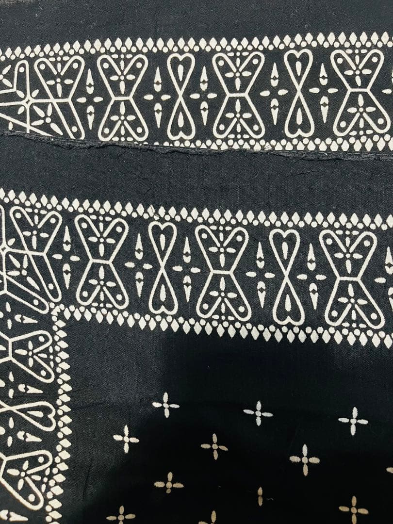 ビンテージ クロスバンダナ ブラック＆ネイビーセット RN14193 60's〜