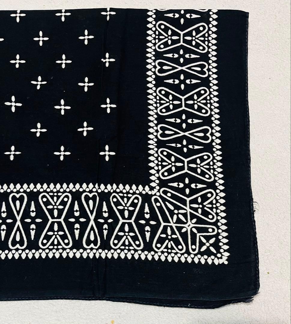 ビンテージ クロスバンダナ ブラック＆ネイビーセット RN14193 60's〜