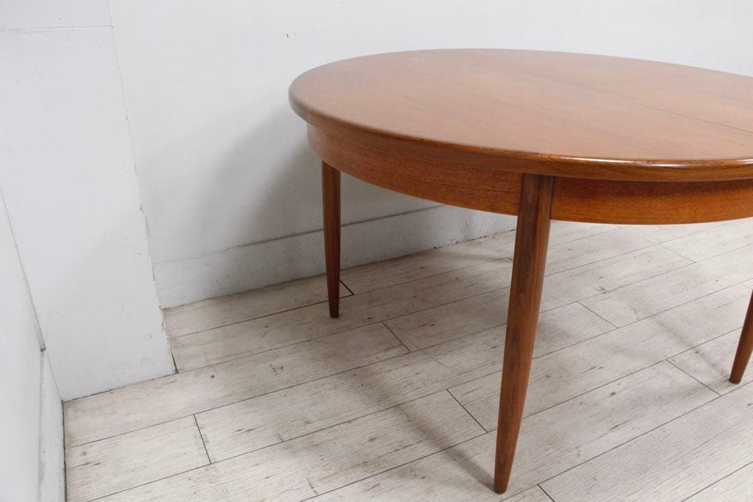 【極美品】G-PLAN ジープラン エクステンション ラウンドダイニングテーブル