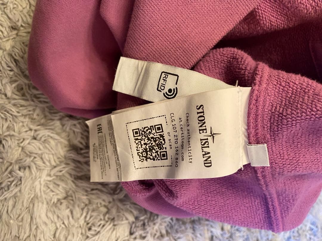 STONE ILAND パーカー　キッズ140cm グレイッシュパープル