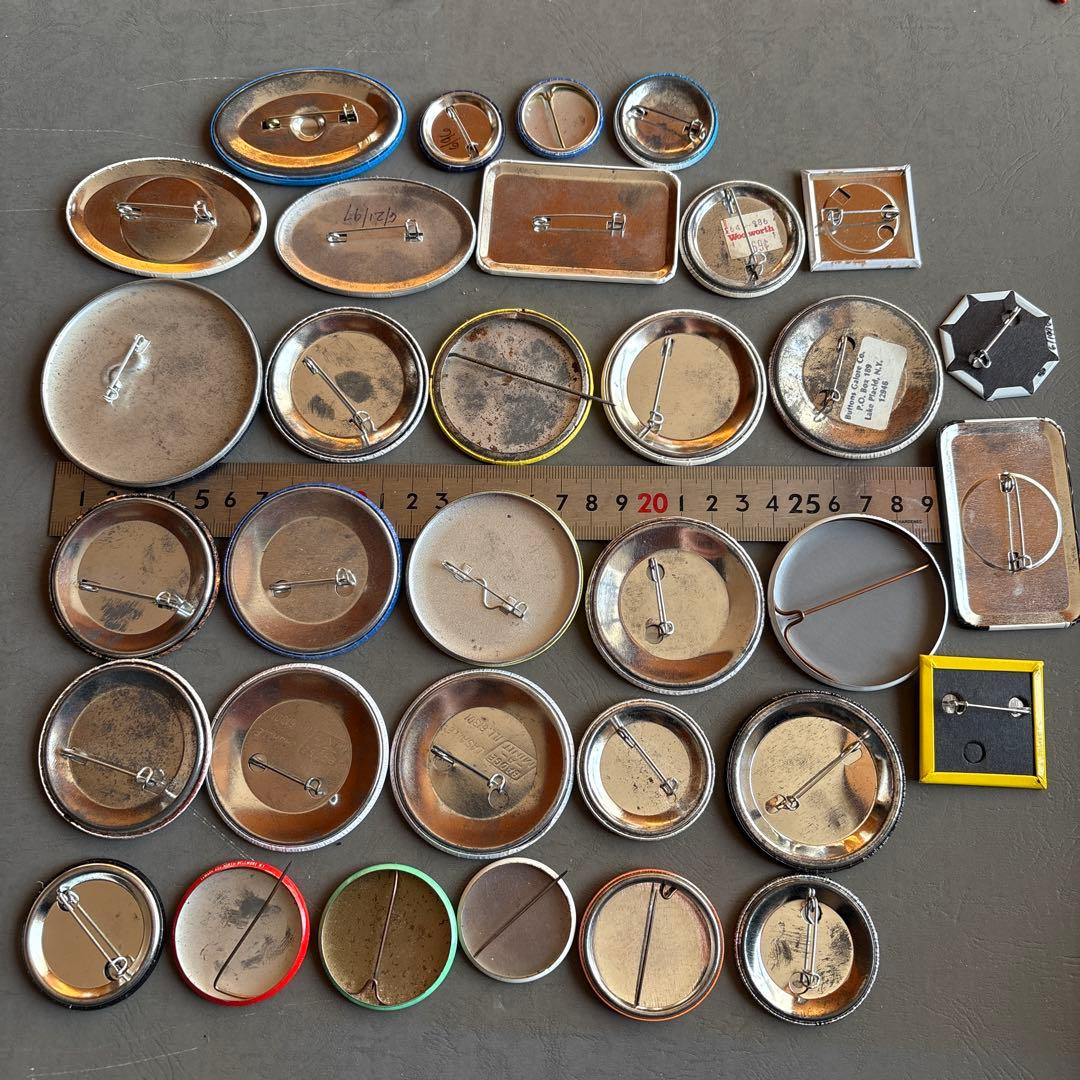 USA缶バッジ150個OVER ／VINTAGE