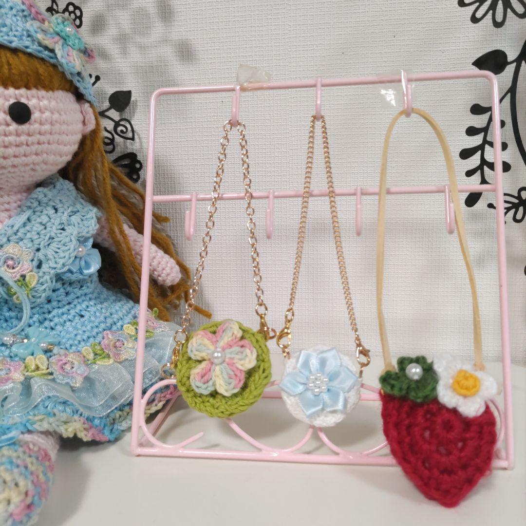 編みぐるみの女の子（熊耳、うさぎ耳、いちごの女の子）とお着替え服6