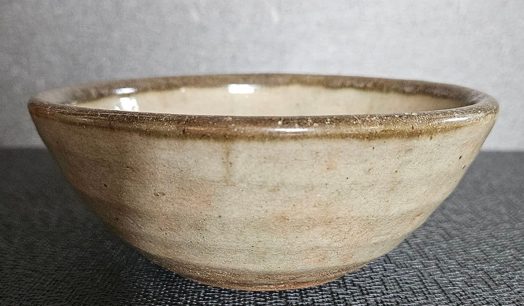 時代瀬戸唐津皮鯨手(皮くじら)平茶碗古唐津古瀬戸美術館級