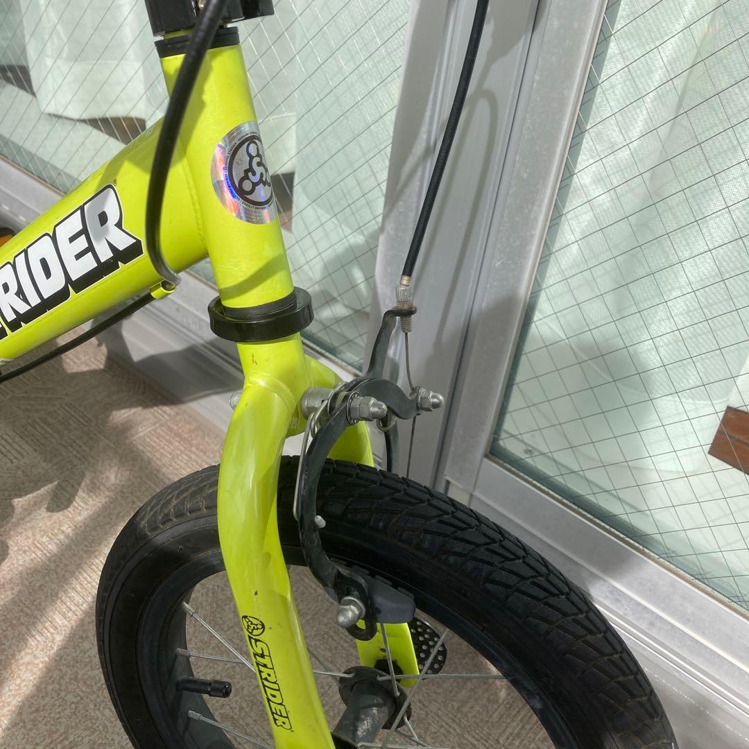 STRIDER ストライダー 14x ライムイエロー 付属品あり