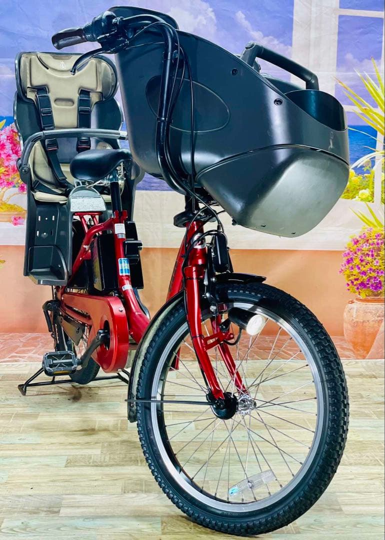 もも　ビッケ16AH⭐️ブリヂストン子供乗せ電動自転Y2887