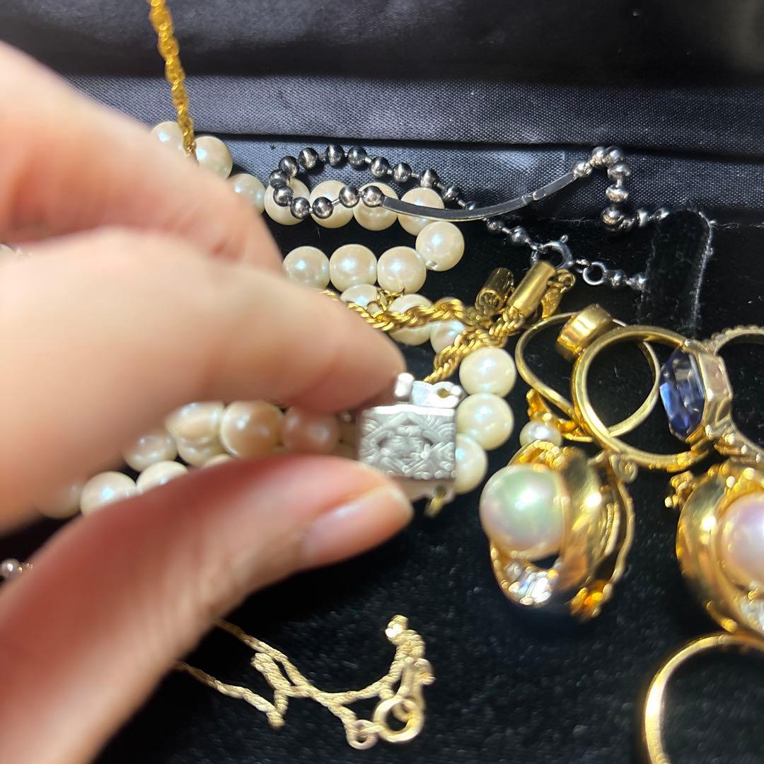 遺品生前整理アクセサリーセットまとめ売り K18など