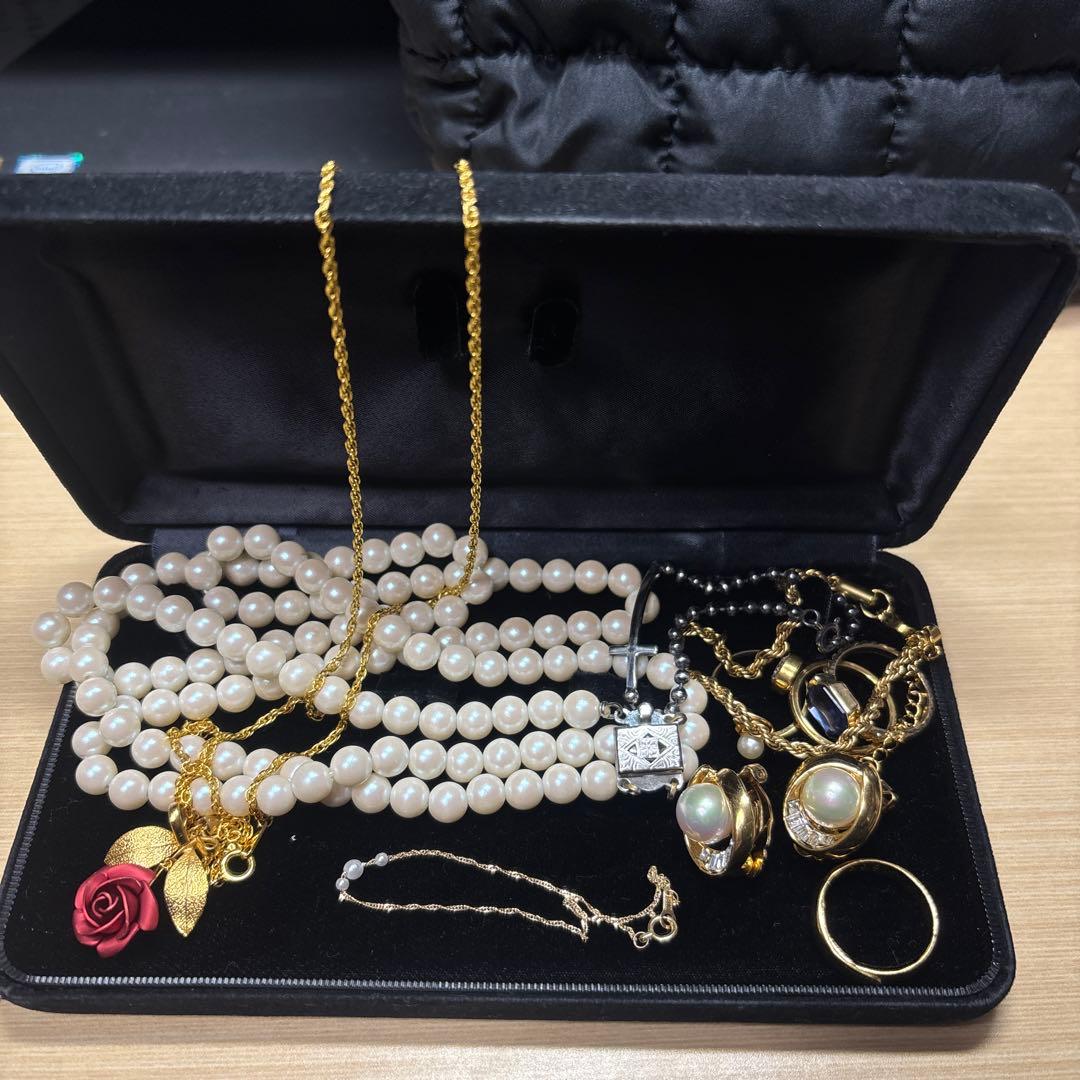 遺品生前整理アクセサリーセットまとめ売り K18など