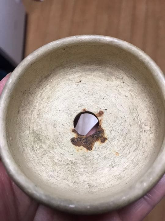 盆栽鉢　おまけ2個付時代名工常滑服部絵付け手捻りミニ盆栽鉢8x3.5cm服部3個