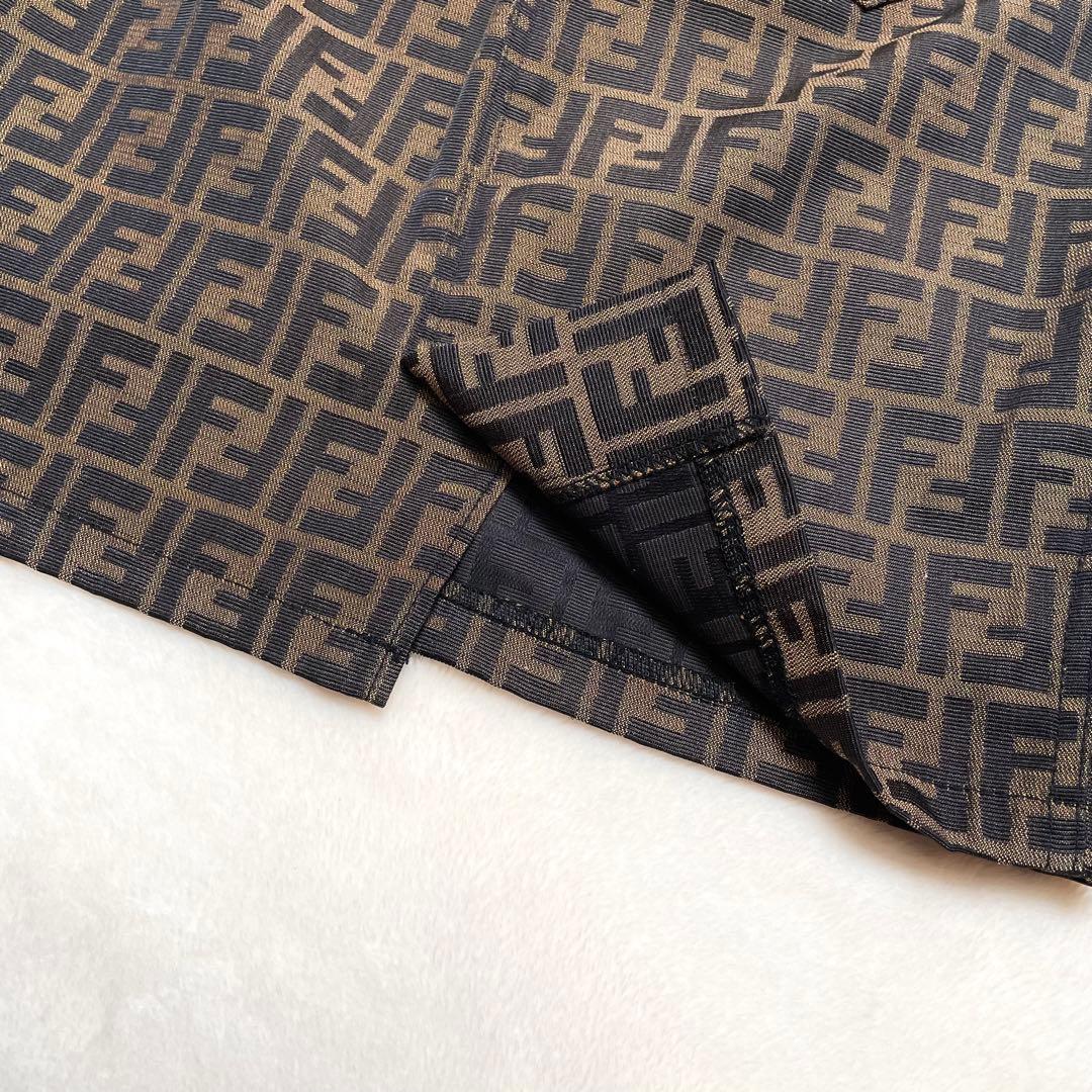 【美品】FENDI 膝丈 タイトスカート ズッカ 総柄 大きめ
