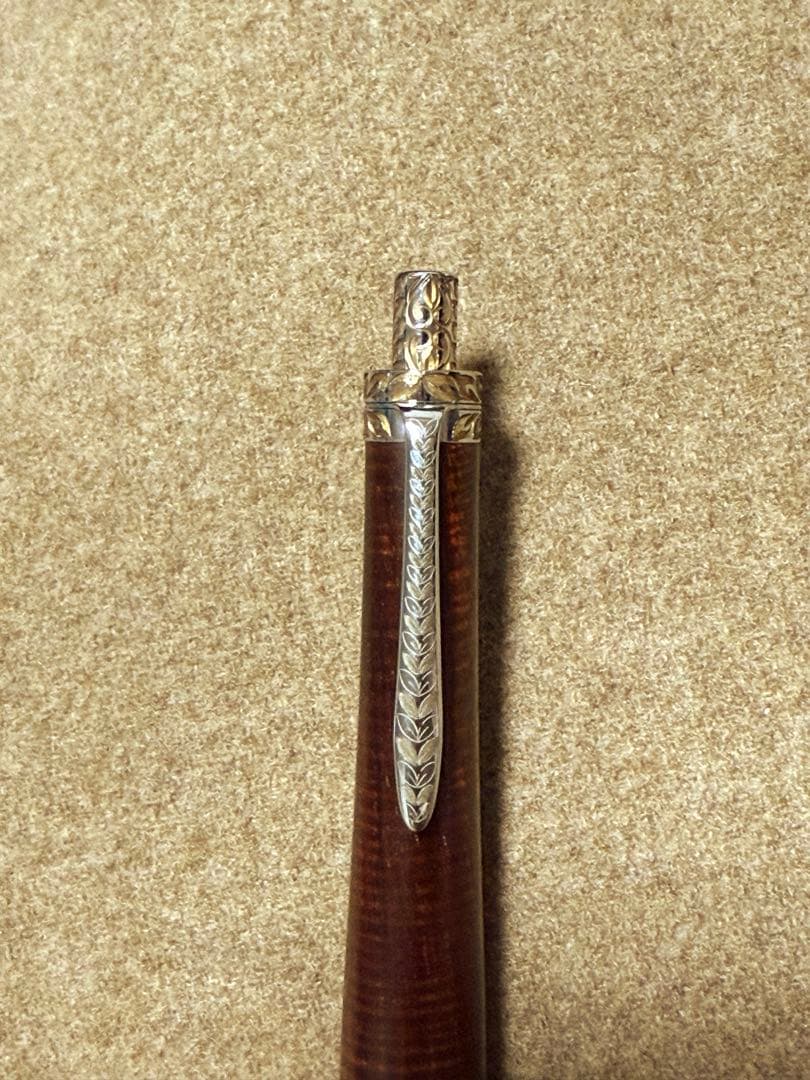 こぶた工房　彫金金具　サイアミーズローズウッド　シャープペンシル