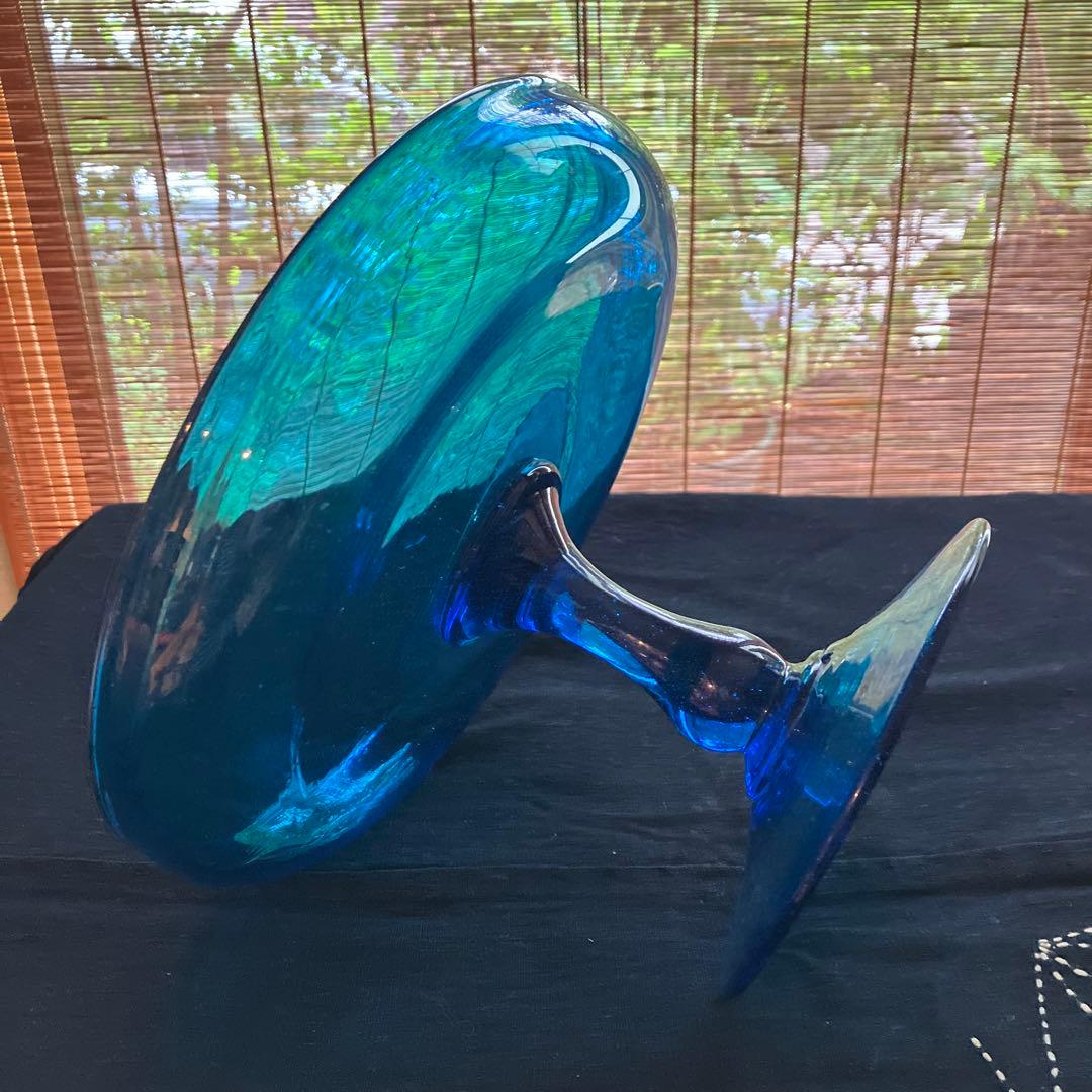 昭和初期 脚付鉢 ガラスコンポート